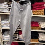 [S] DKNY PEARL GREY HEATHER TWO TONE LOGO DRAWCORD JOGGER, DP5P3496-PLG (SD1596)