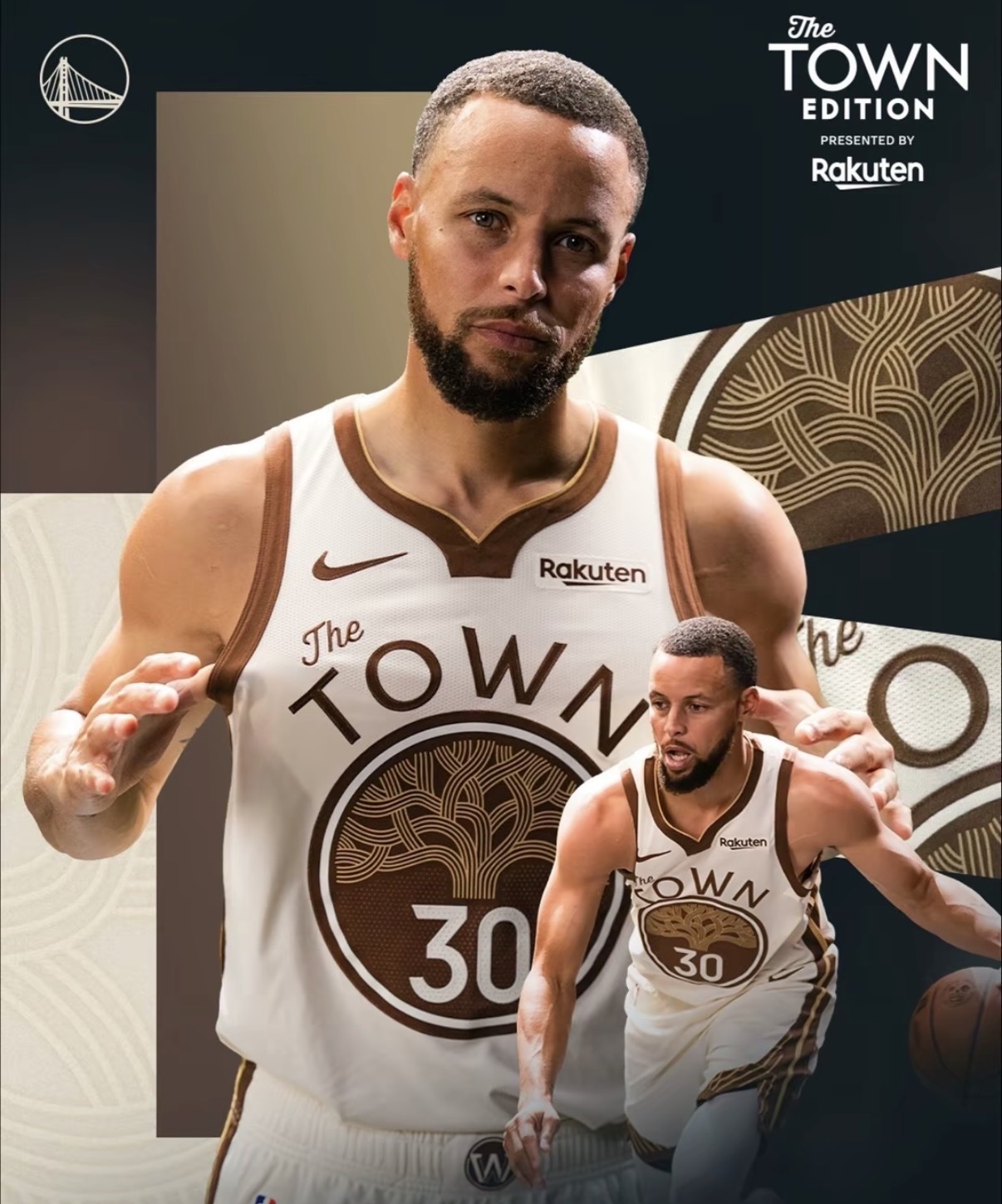 NIKE NBA DRY CURRY 米棕色 金州 勇士隊 柯瑞 庫里 網眼 運動 球衣【HM5981-123】NKNBA