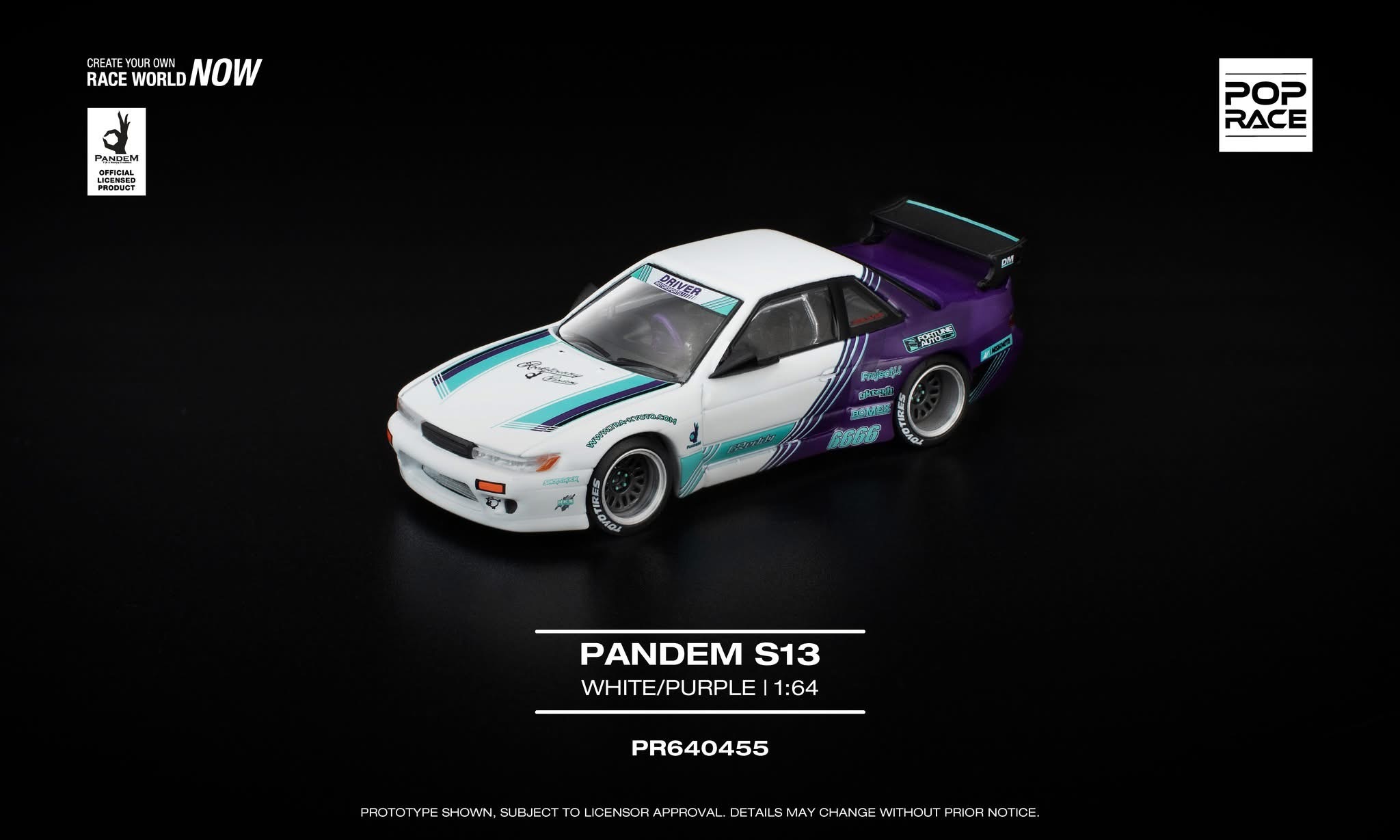 預訂 Pre Order - Poprace PANDEM S13 WHITE/PURPLE