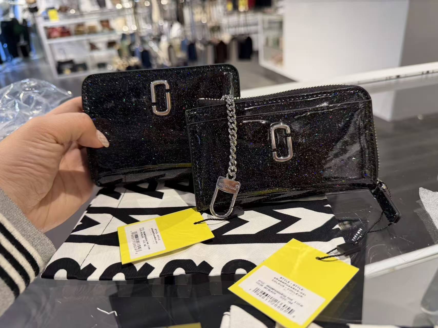 【直播】MARC JACOBS LL1124115 滿天星銀包/卡包