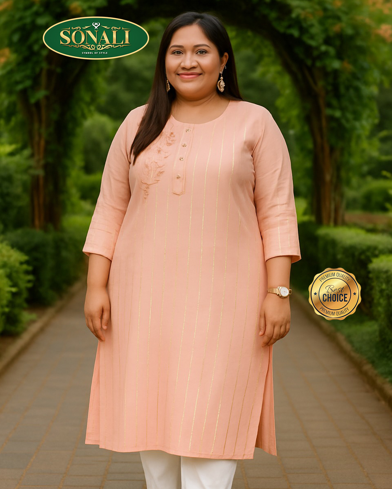 Sonali Premier Quality Women's Long Kurtis  Jippa Top / Indian Ladies Top / Plus Sizes Kurtis