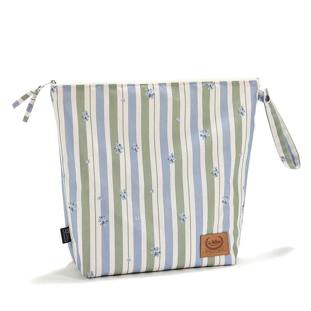 La Millou波蘭 尿布袋加大-方型28x32cm｜英倫藍鈴花