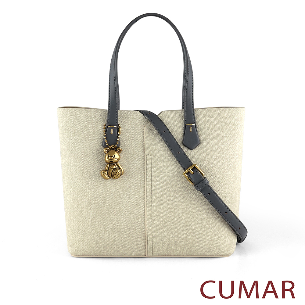 CUMAR|小熊吊飾手提斜背包