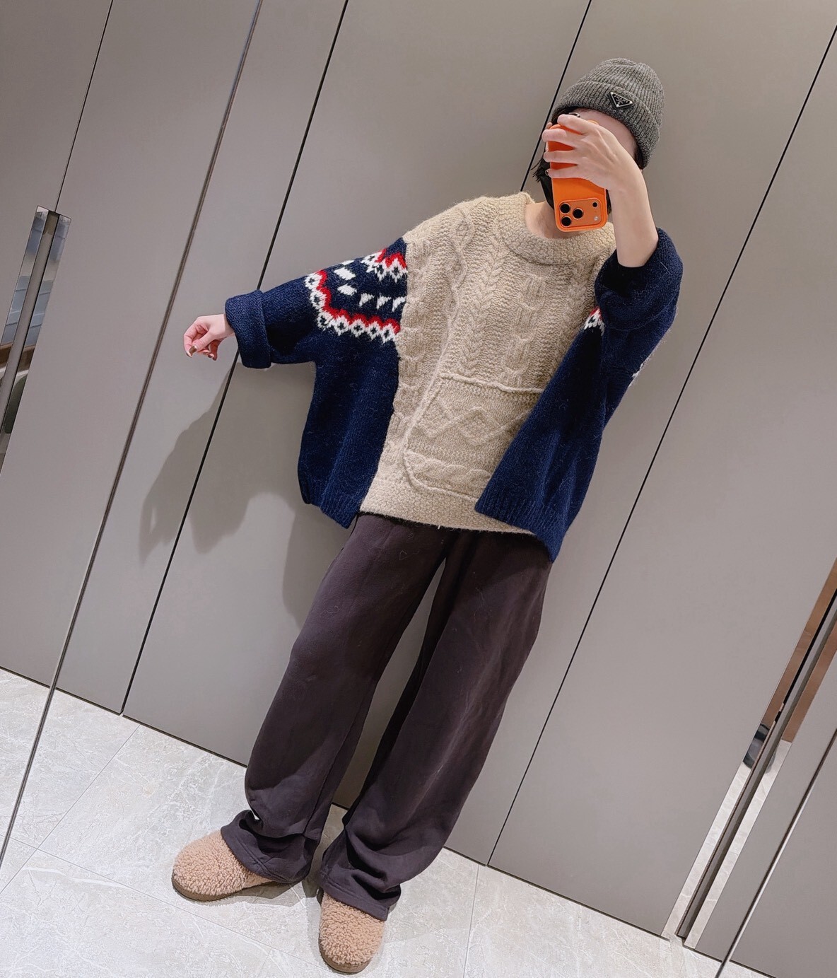 ᴴᴼᵀ ▸▸店長推薦◃◃ 秋冬新款/拼接配色針織上衣 MANIFEST正韓🇰🇷