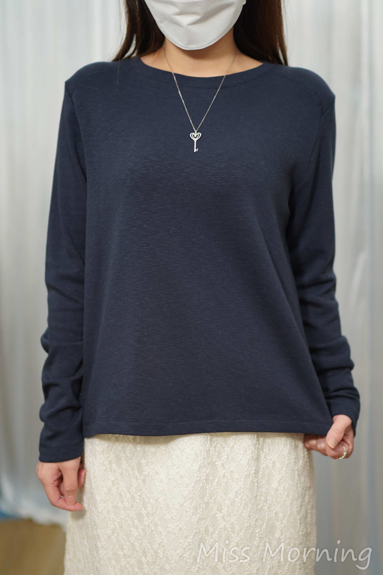 外竹節棉內絨底上衣(14941)