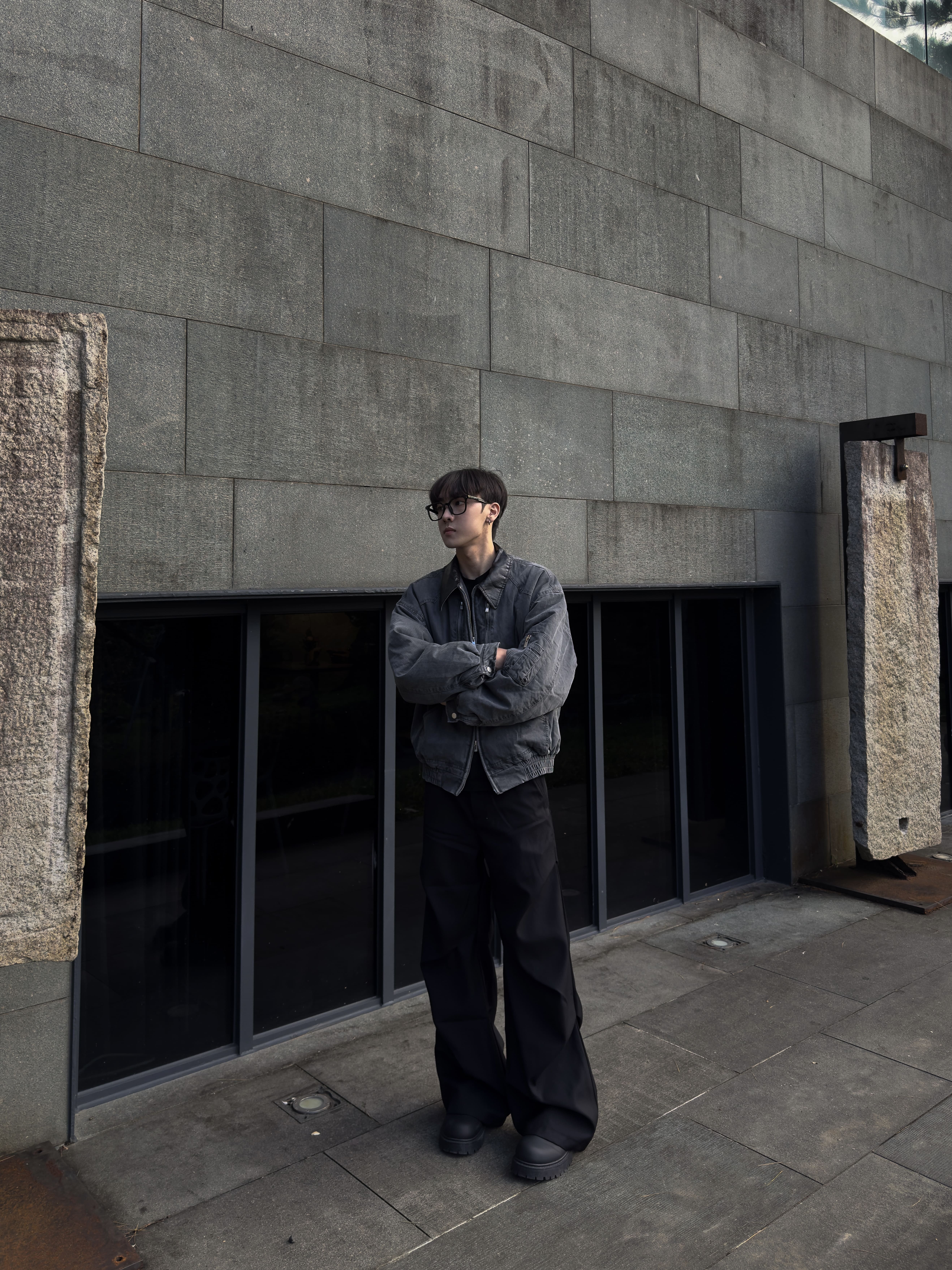 （部分現貨）高級感皺褶直筒褲 大推! 厚磅材質