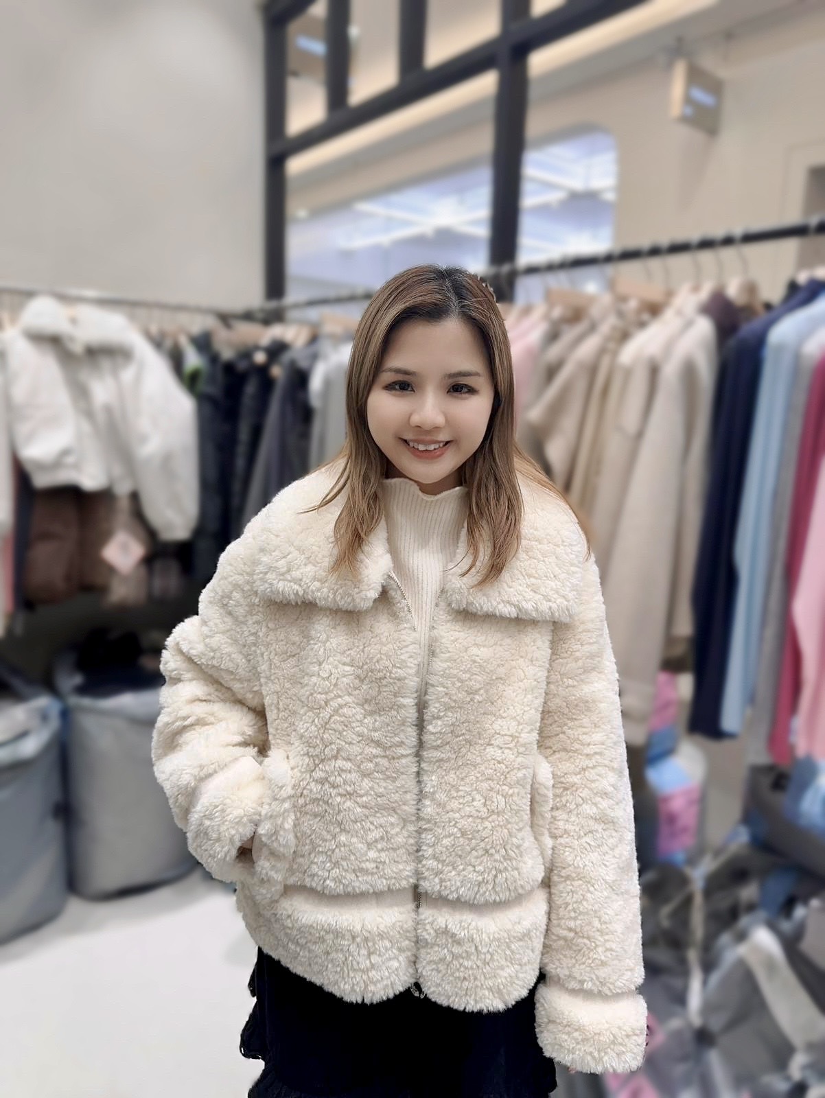 ME05   氣質羊羔毛輕身縷   胸43 長22   原價 $799