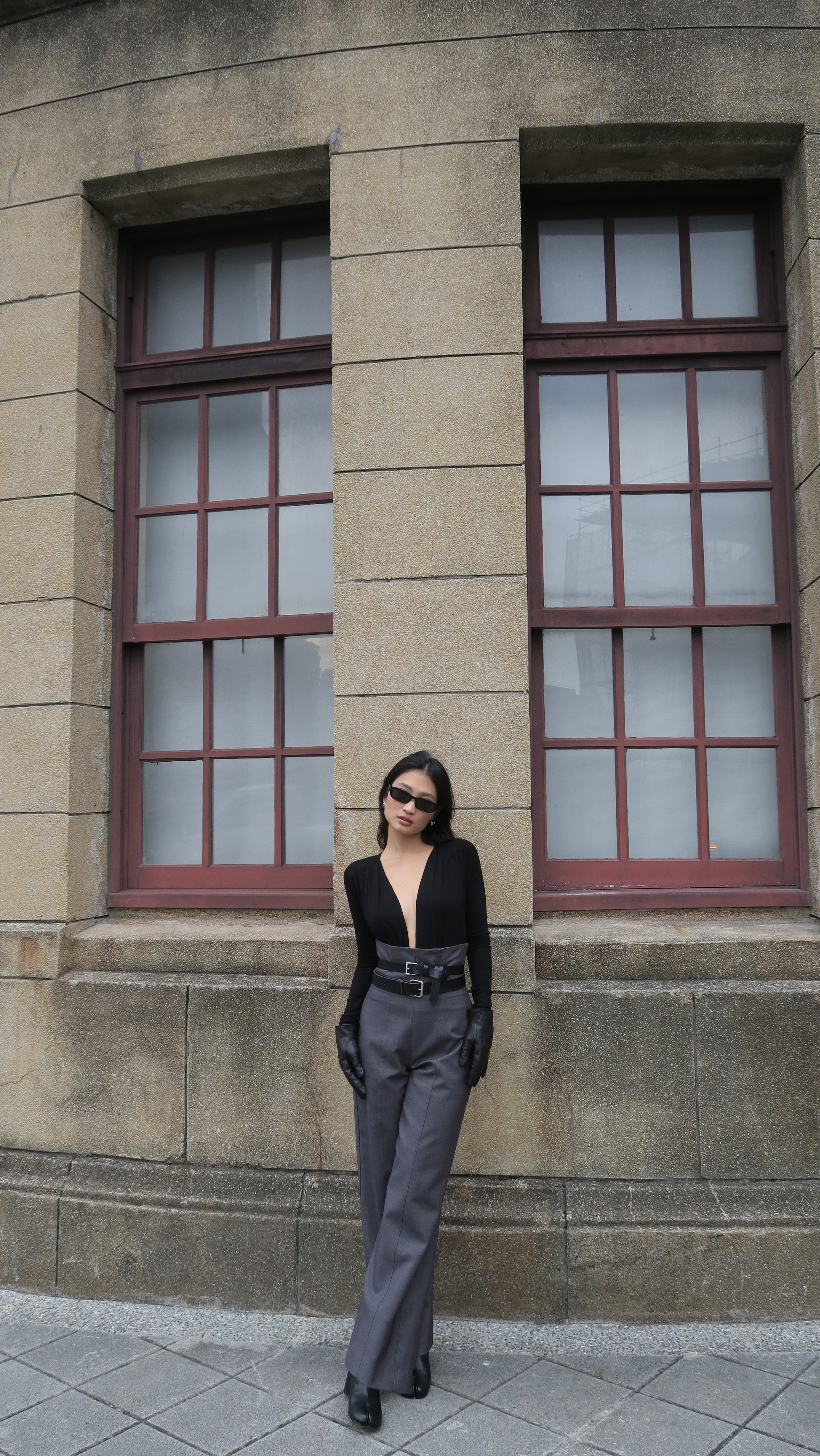 收腰西褲(黑S、灰S/M現貨)