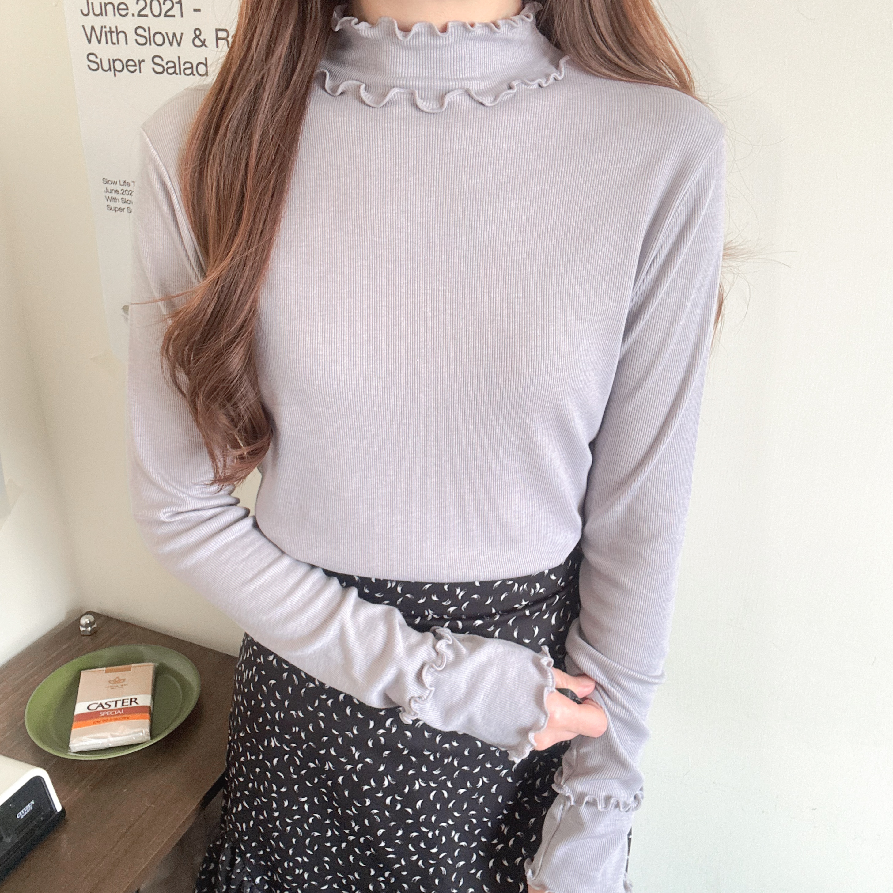 木耳花邊小企領top