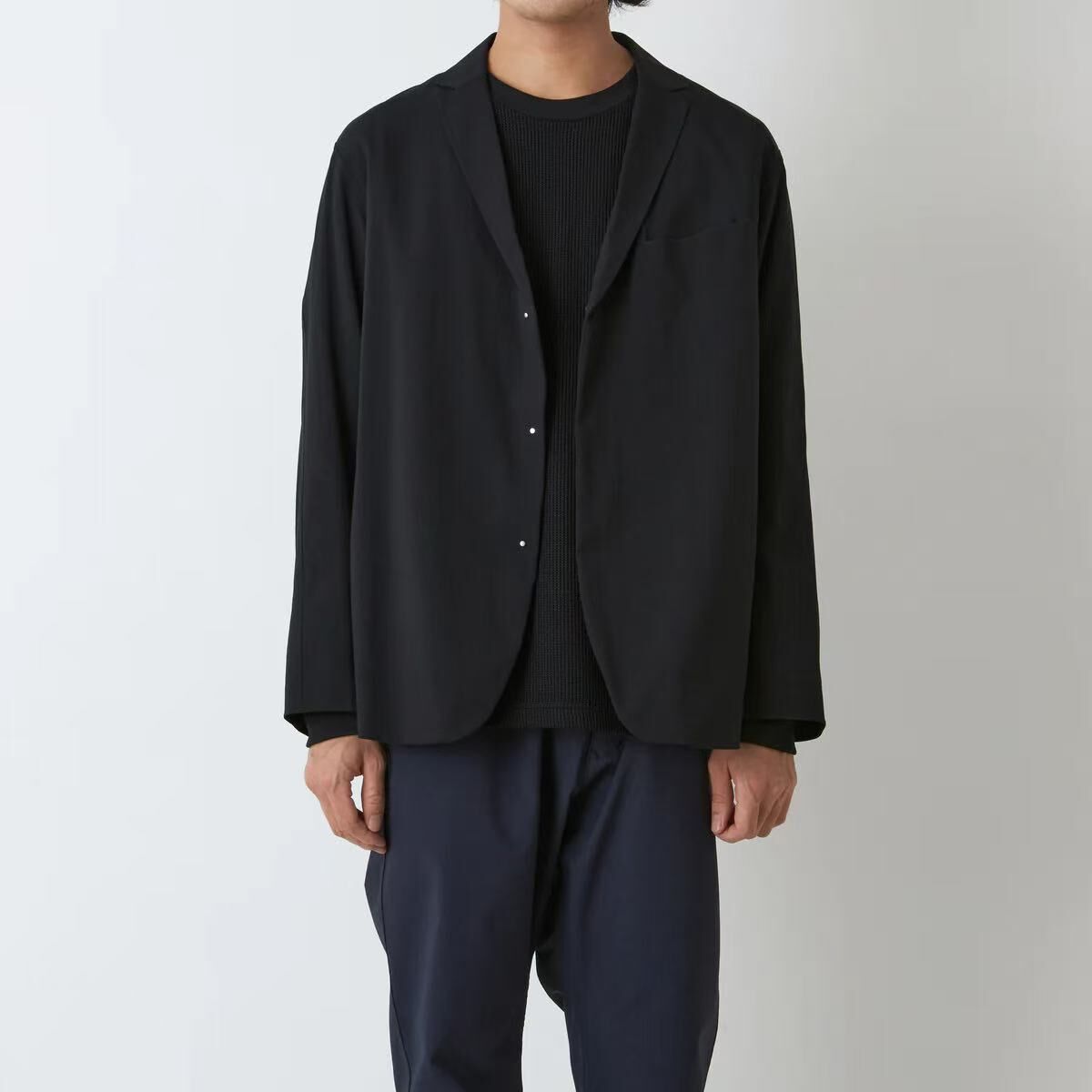 WHITE MOUNTAINEERING LAPEL JACKET BK2571206 BLACK