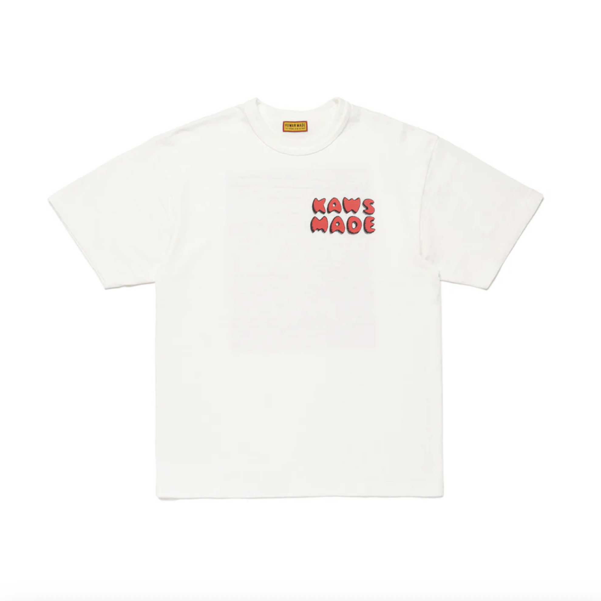 -(B024)-HUMAN MADE KAWS MADE GRAPHIC T-SHIRT #1 聯名 短Ｔ 紅色字體-XX30TE024