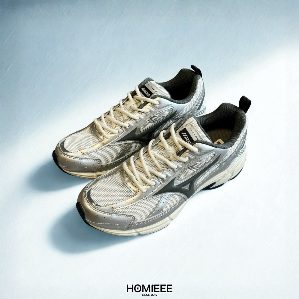 Mizuno Speed 美津濃 慢跑鞋 休閒鞋 網布 奶油底 科技銀 [D1GH223019]