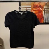 [S] DKNY BLACK LOGO JACQUARD SHORT SLEEVE CREW NECK TEE, DJ5T1571-BLK (SD1605)