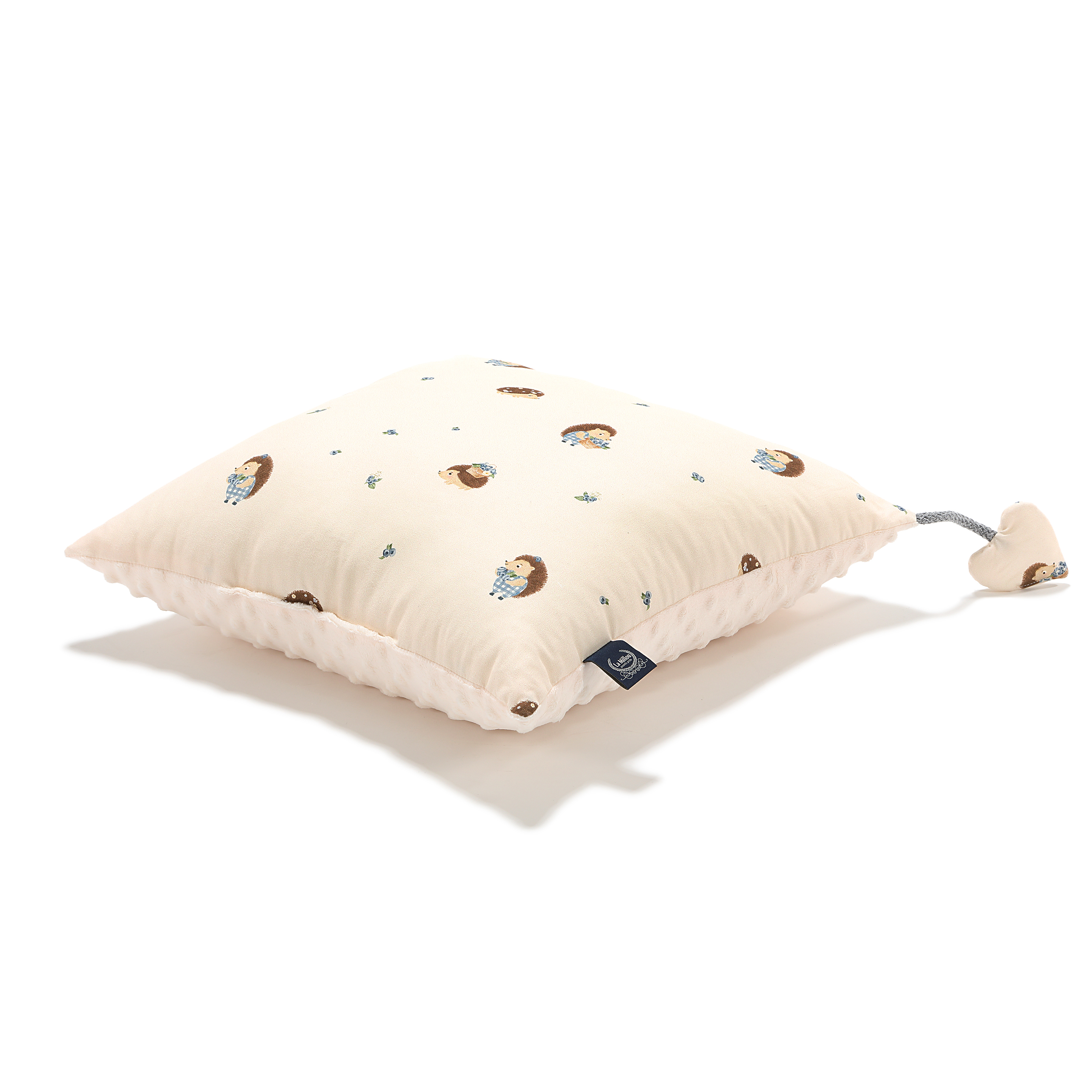 La Millou波蘭 豆豆抱枕｜藍莓小刺蝟｜雲朵白