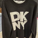 [S] DKNY BLACK LONG SLEEVE CREW NECK, P5MSAY12-BLK (SD1609)