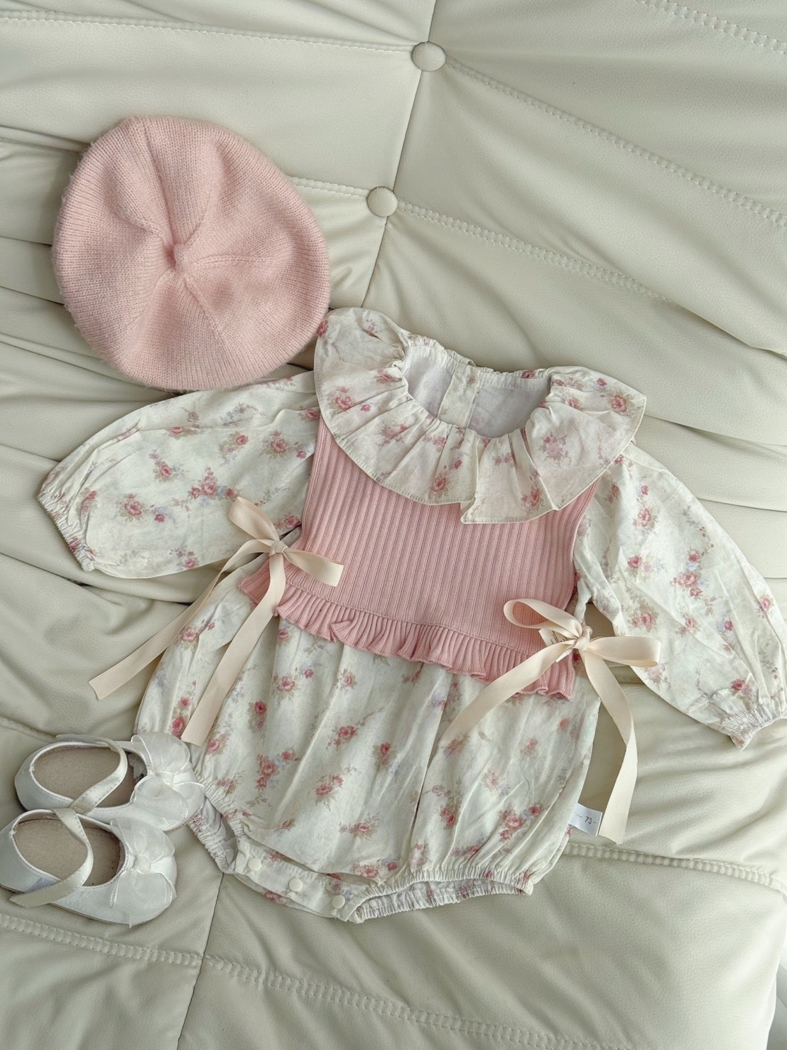 粉碎花包屁衣套裝