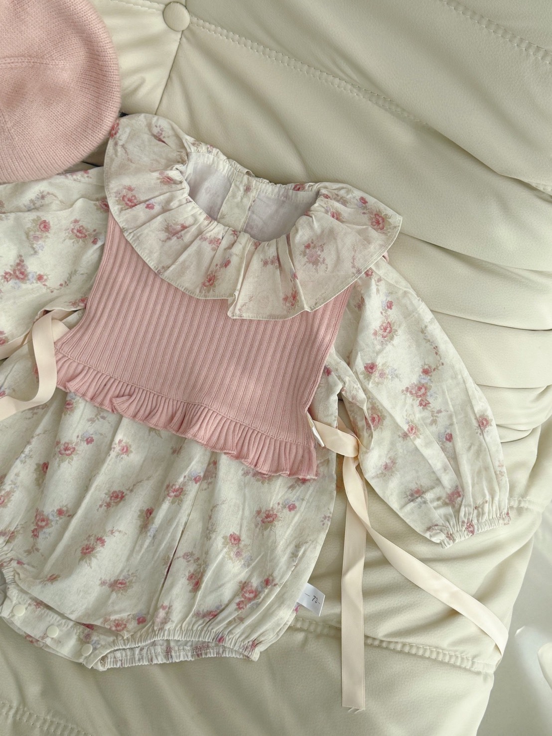 粉碎花包屁衣套裝