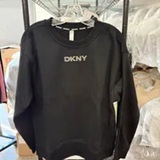 [S] DKNY BLACK LOGO PULLOVER SWEATSHIRT, DP5T1496-BLK (SD1611)