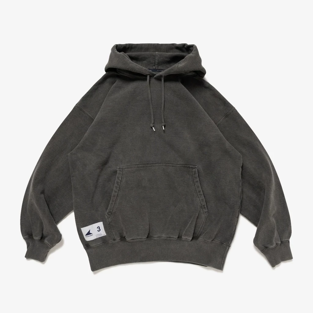 2025AW DESCENDANT CACHALOT HOODY PIGMENT DYE 背後 鯨魚 帽T 現貨 252ATDS-CSM02