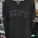 [S] DKNY BLACK RHINESTONE LOGO BLING BLING T-SHIRT, DP5T1500-BBL (SD1613)