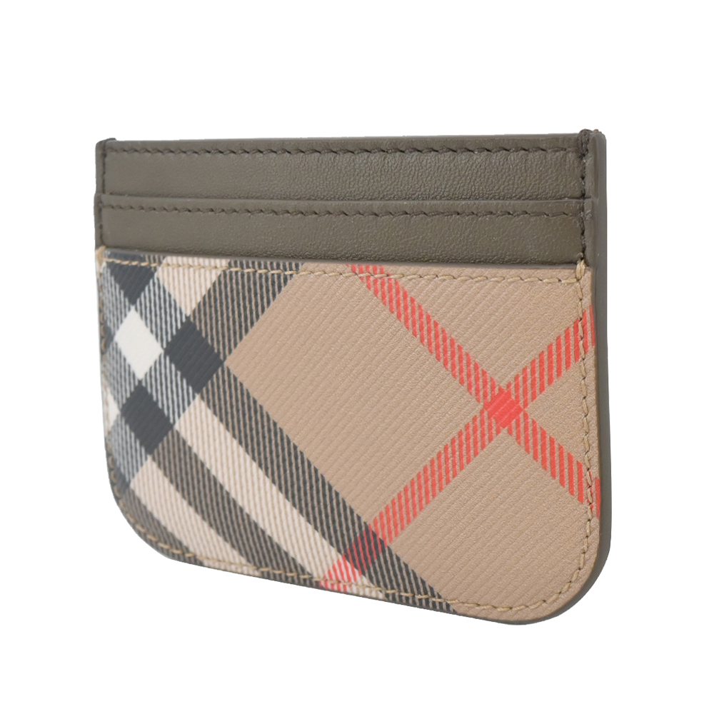 【JS’Maxx】BURBERRY 經典格紋卡片夾(沙色)