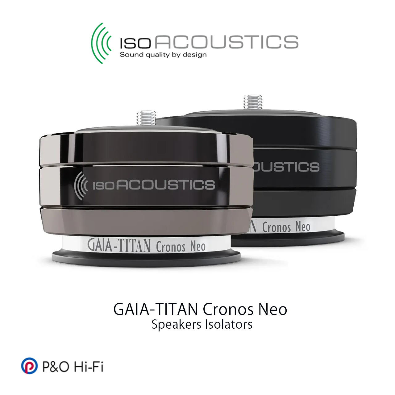 IsoAcoustics GAIA-TITAN Cronos Neo 座地式/超低音喇叭避震墊  (4件盒裝)