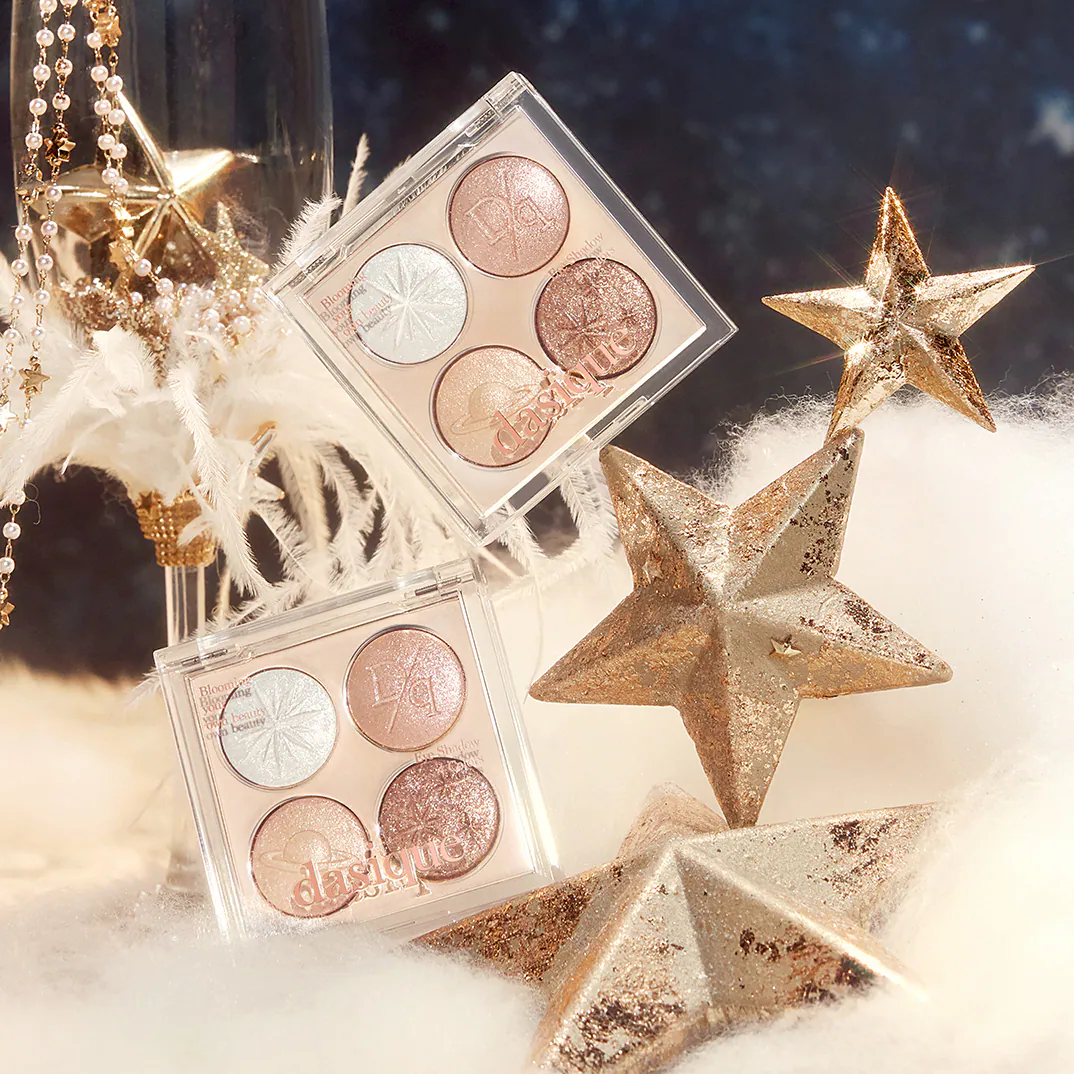 現 貨丨Dasique Starry Night Shadow Palette 星夜閃耀 4色亮片眼影盤 01-02