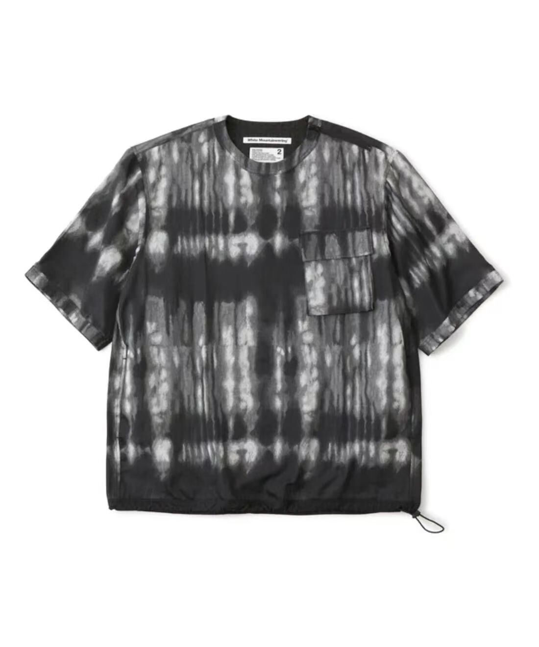 WHITE MOUNTAINEERING CAMO JACQUARD CREWNECK SHIRT WM2571108 BLACK