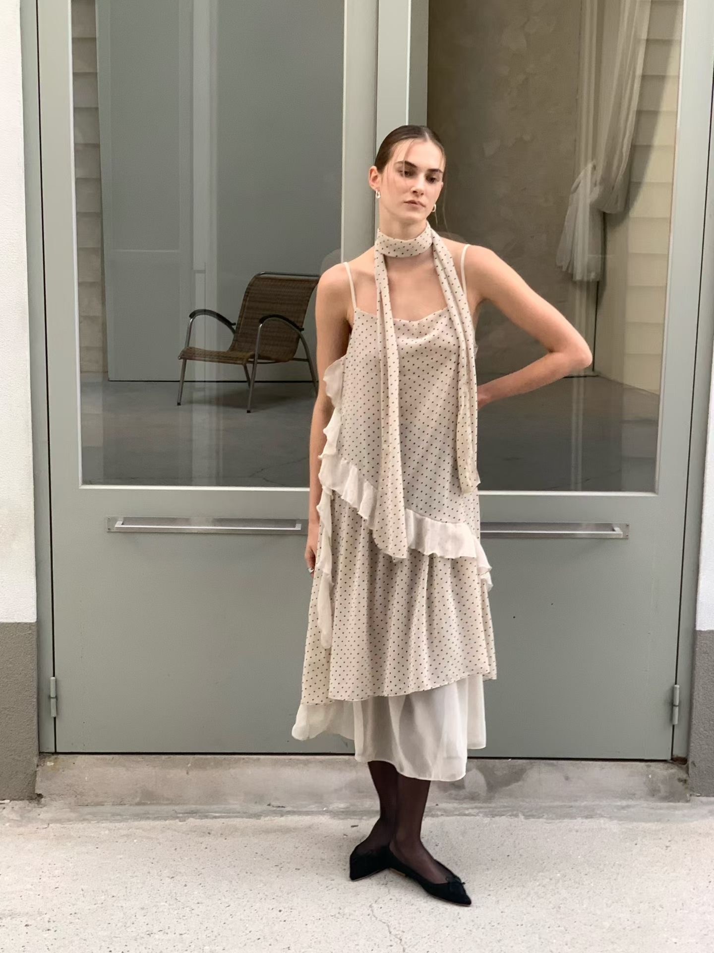 愛美沒有季節之分的法式小點洋/2色均碼/米