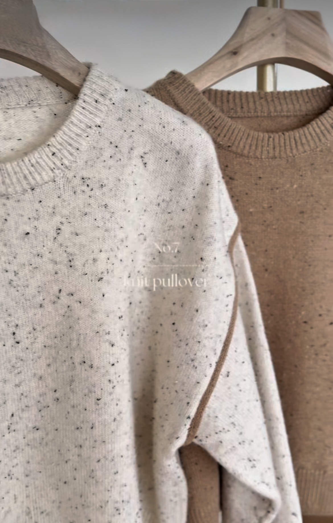 大地色系雜色線毛衣（2色入）【日本直送】