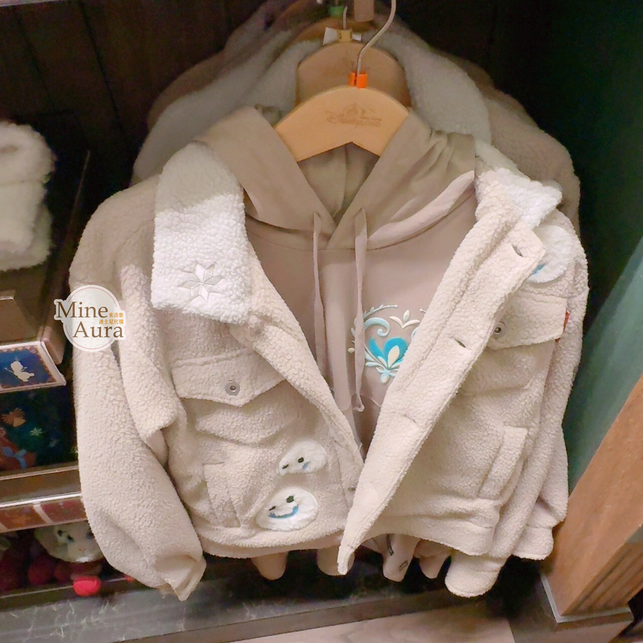 World of Frozen 限定 雪寶 Olaf 迷你小雪寶 大頭圖案 男裝 外套 冰雪奇緣 Frozen -香港迪士尼樂園