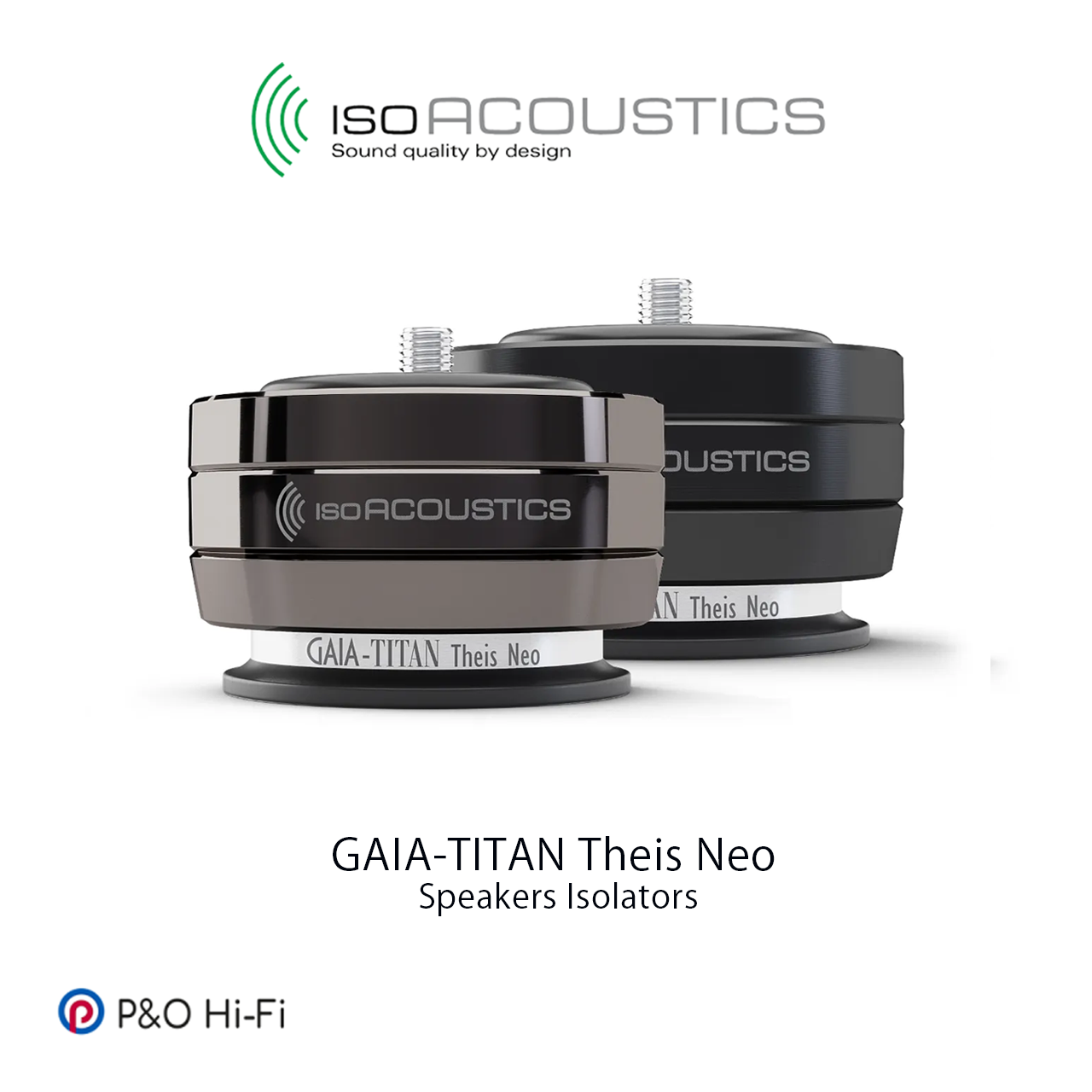 IsoAcoustics GAIA-TITAN Theis Neo 座地式/超低音喇叭避震墊  (4件盒裝)