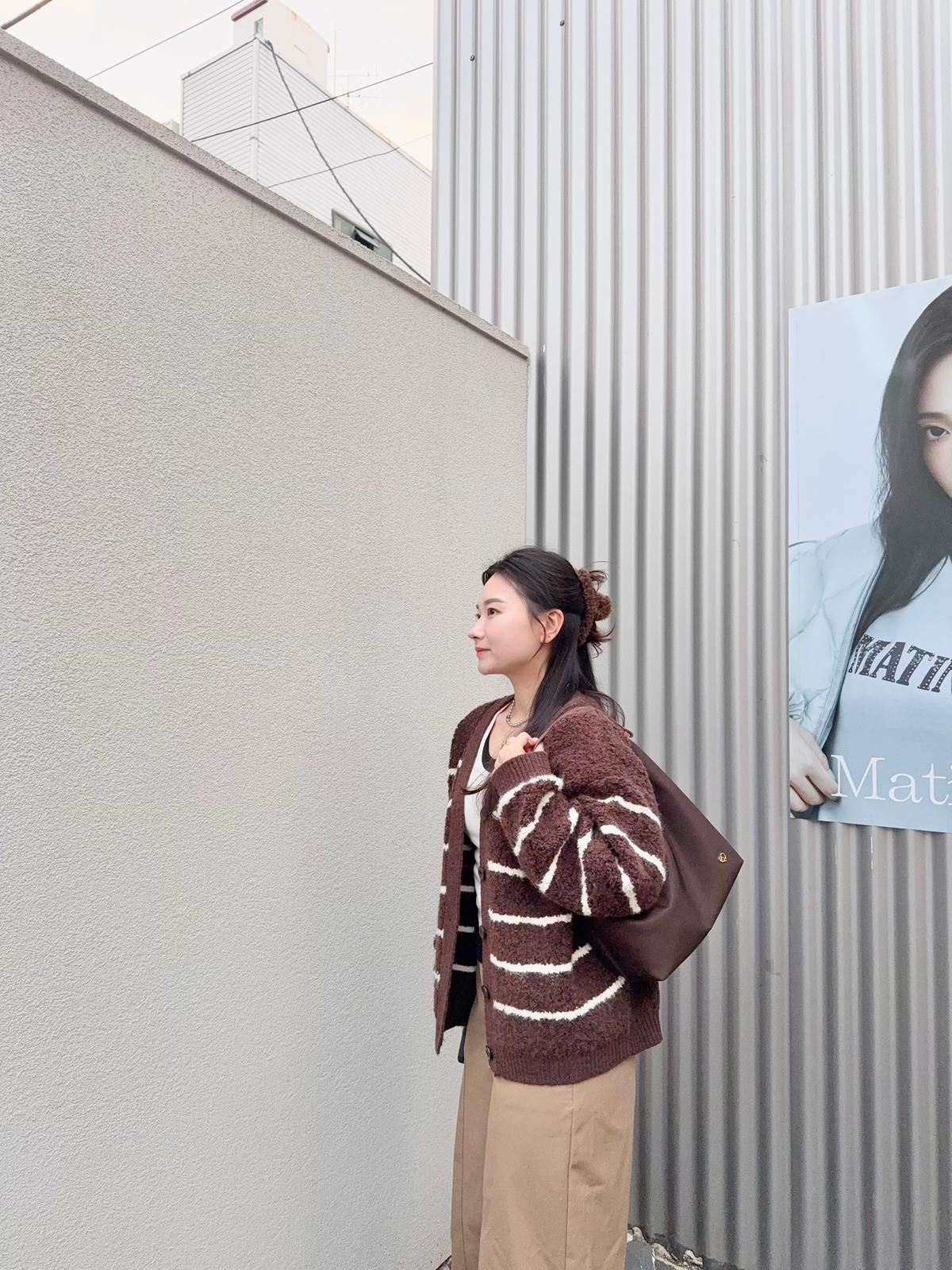 搖粒橫間外套(啡色)