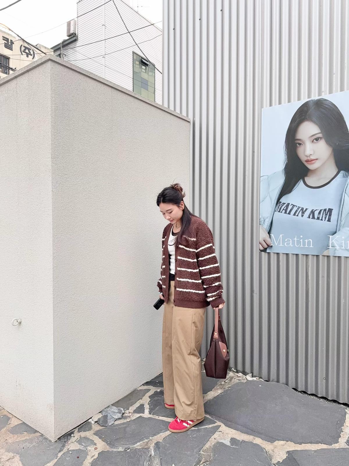 搖粒橫間外套(啡色)