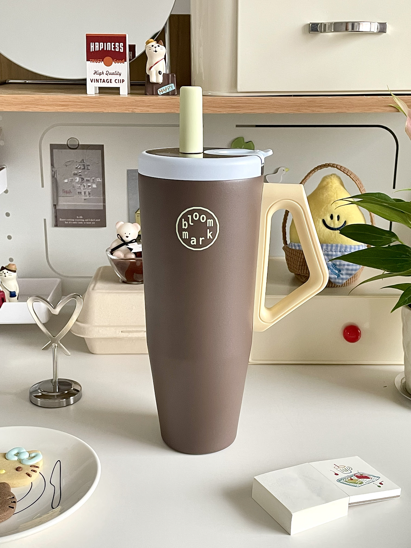 代購-<1000元左右交換禮物>BLOOM MARK 大容量冰霸杯不鏽鋼保溫杯  1100ml