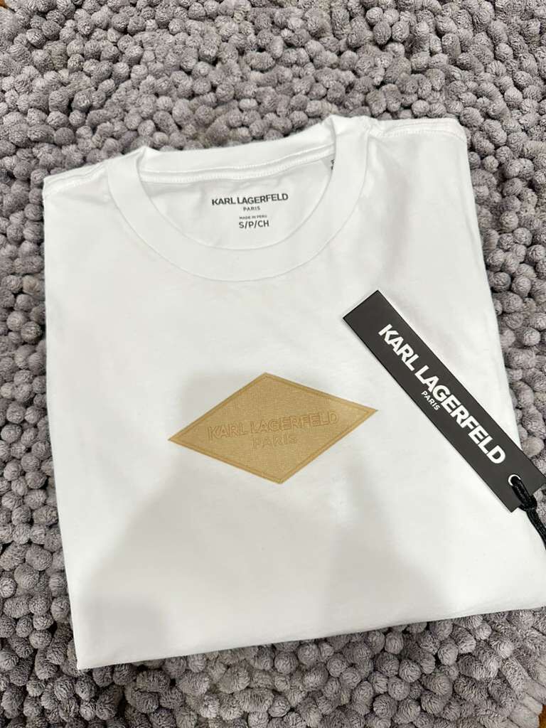 【直播】Karl Lagerfeld LL1124133 男裝短袖上衣(白色)