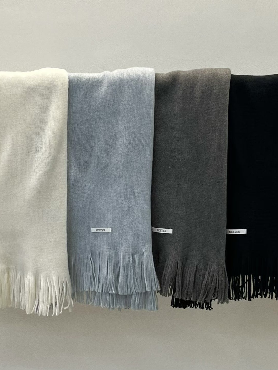 寶寶色系的冬季戀歌感圍巾/4色均碼/灰