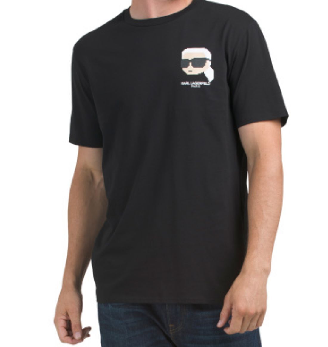 【現貨】Karl Lagerfeld LL1124139 男裝短袖上衣(黑色)