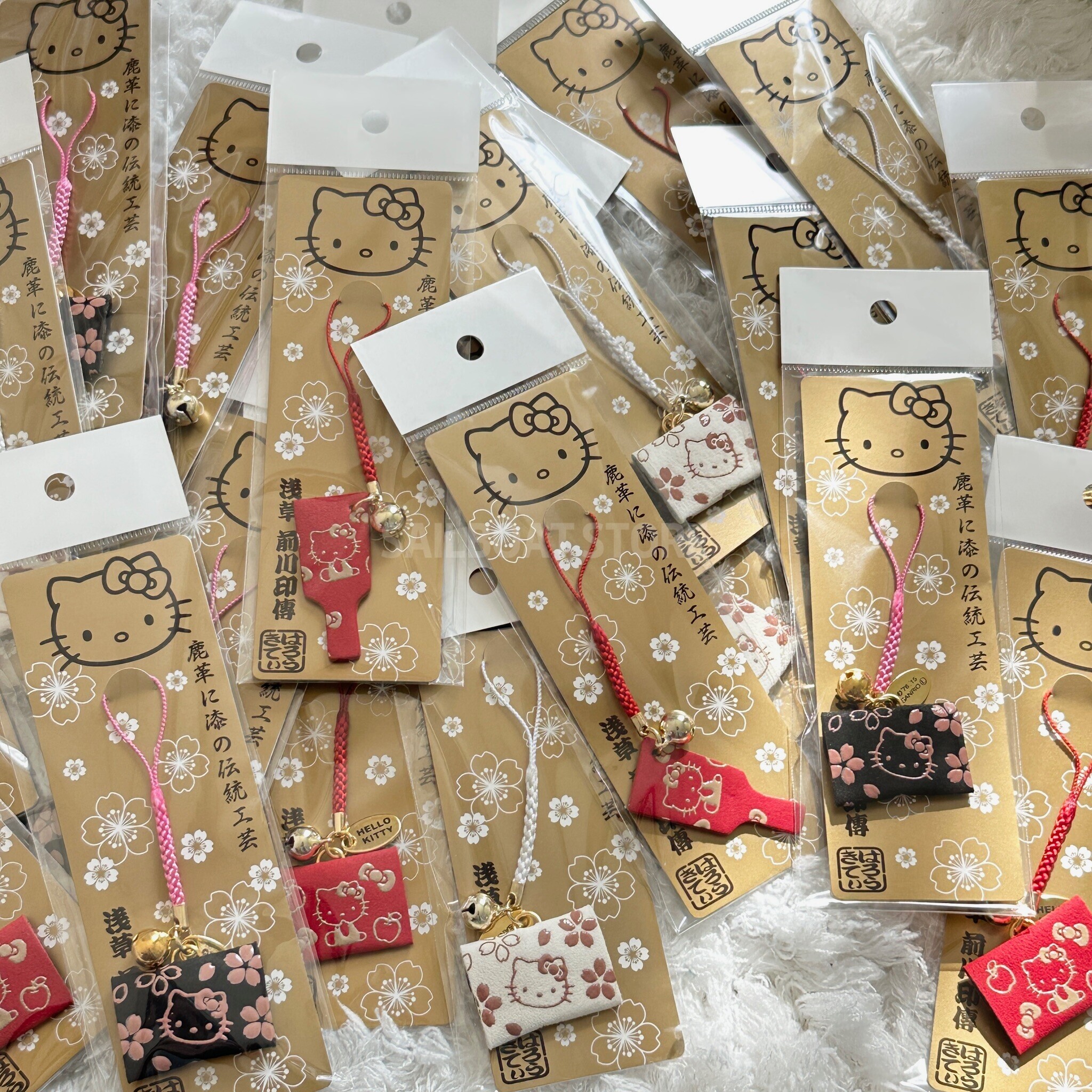 會過爐!!!日本淺草寺 前川印傳 凱蒂貓 書籤御守 吊飾