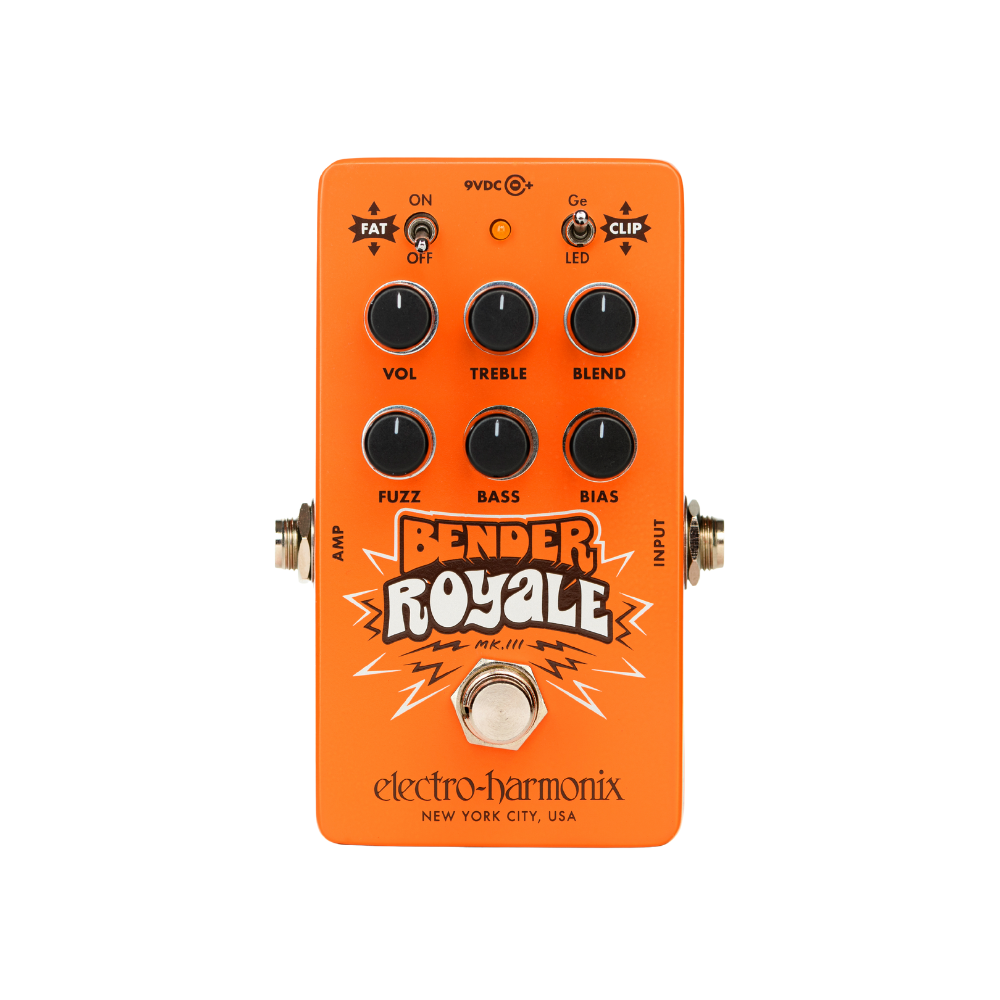 Electro-Harmonix Bender Royale Germanium Fuzz Pedal 效果器 - 橘色版本