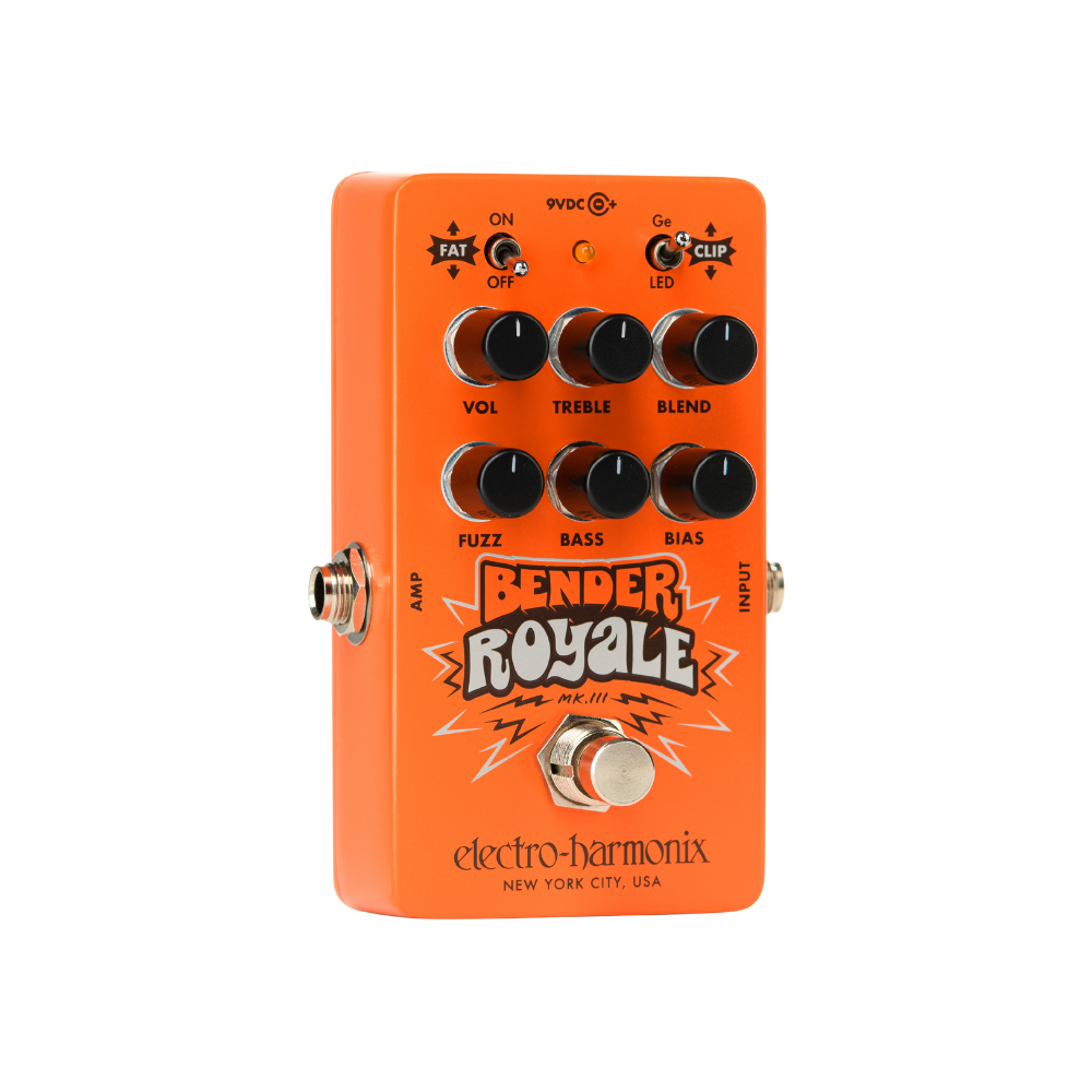 Electro-Harmonix Bender Royale Germanium Fuzz Pedal 效果器 - 橘色版本
