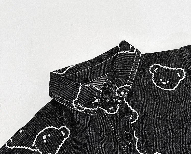 滿版小熊牛仔爬服