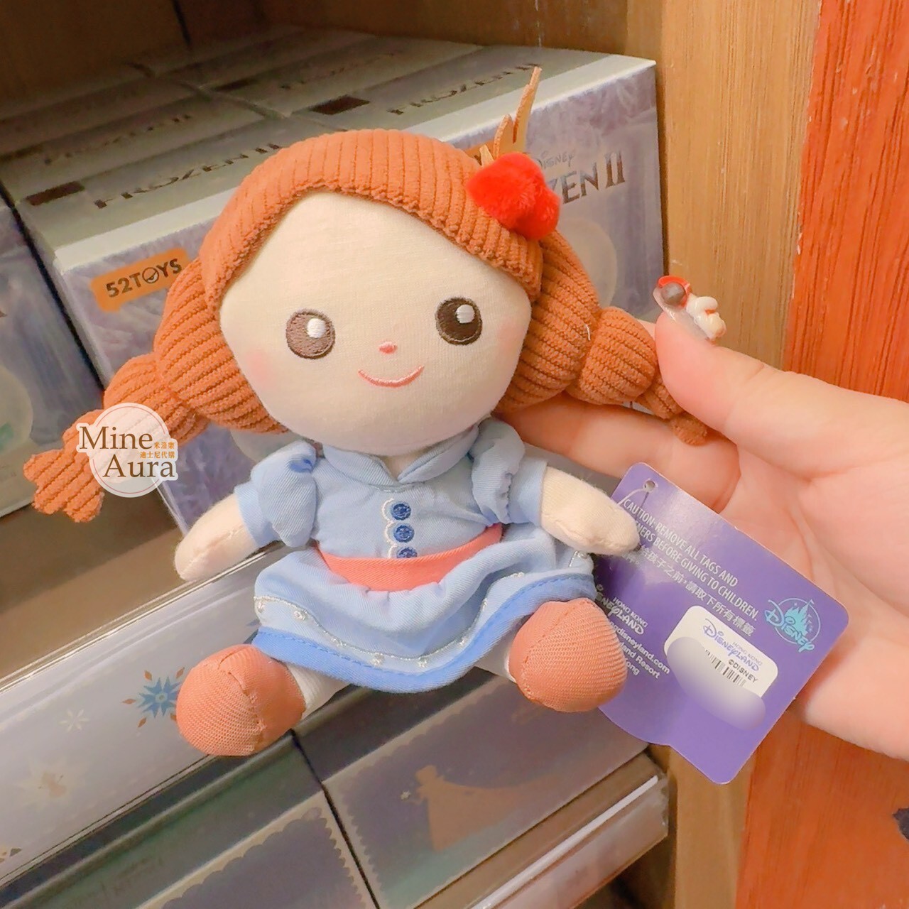 World of Frozen 限定 Q版 安娜Anna 娃娃 玩偶 冰雪奇緣 Frozen -香港迪士尼樂園