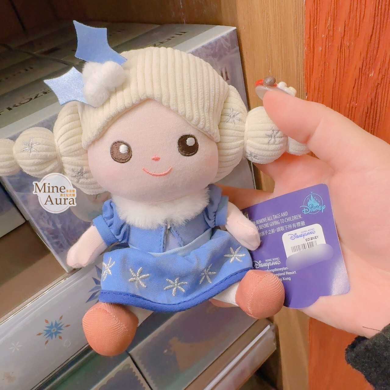 World of Frozen 限定 Q版 艾莎 Elsa 娃娃 玩偶 冰雪奇緣 Frozen -香港迪士尼樂園
