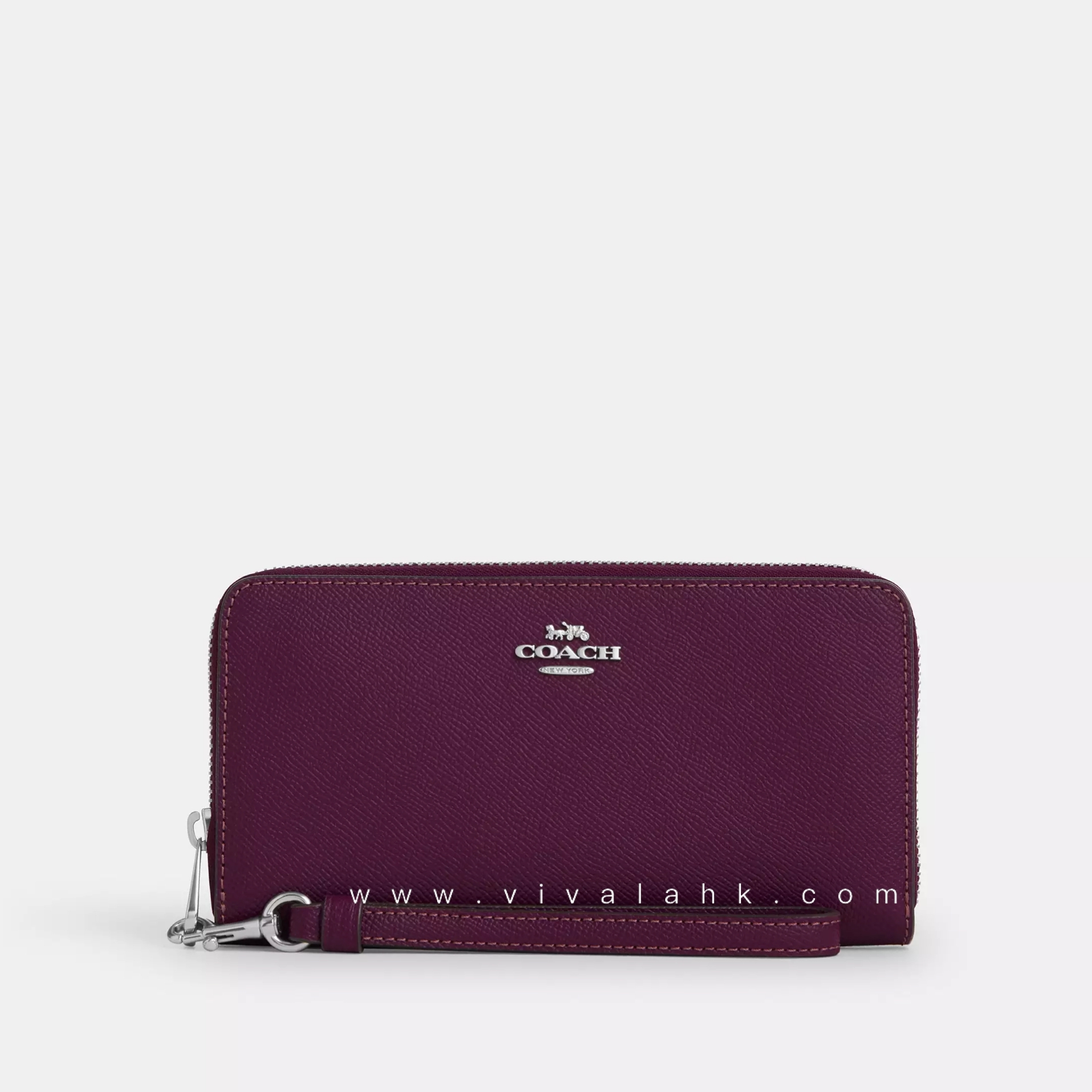 Coach - Long Zip Around Wallet (Crossgrain Leather) (C3441)