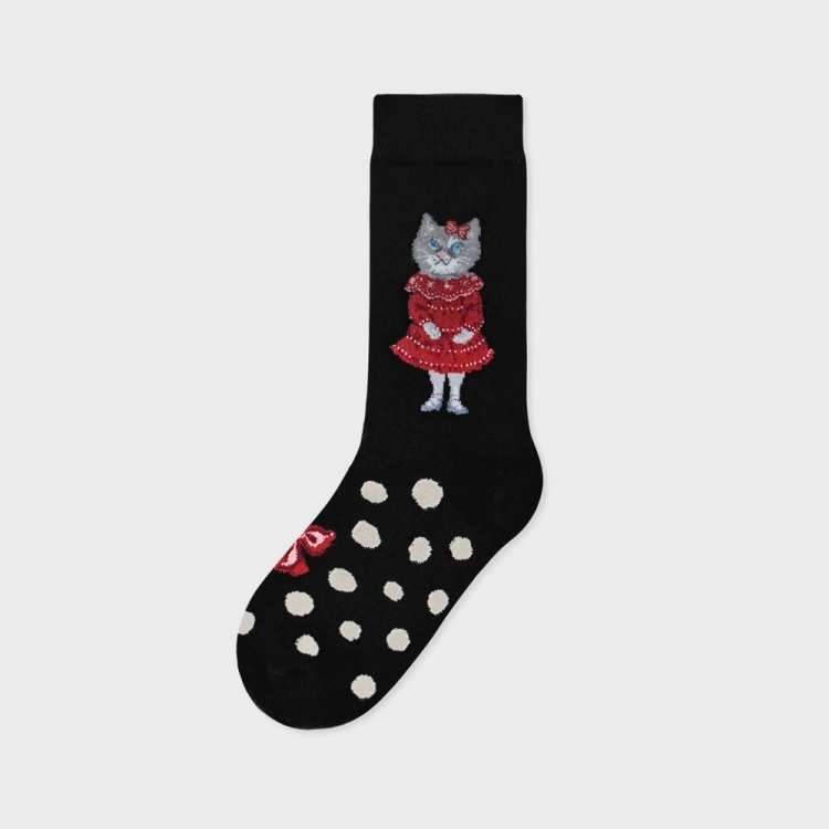 韓國 socks appeal® x Nathalie Lete 奇幻動物森林中筒襪 miss party