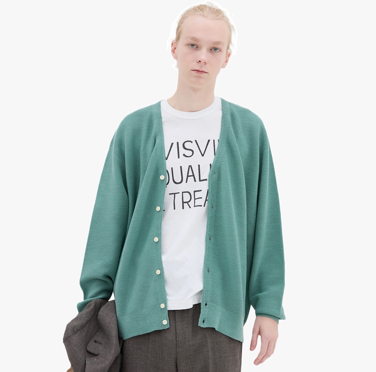 RE-STOCK: VISVIM 2025 A/W SELMER KNIT CARDIGAN - GREEN PRE ORDER ITEM (預訂中)