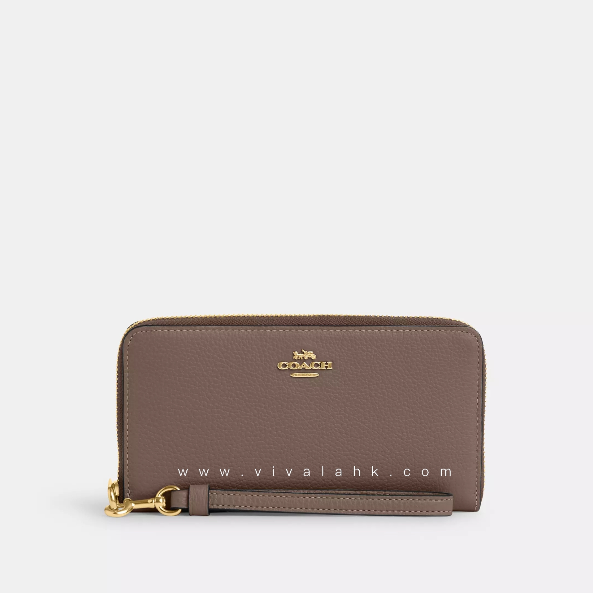 Coach - Long Zip Around Wallet (Pebble Leather) (C4451)