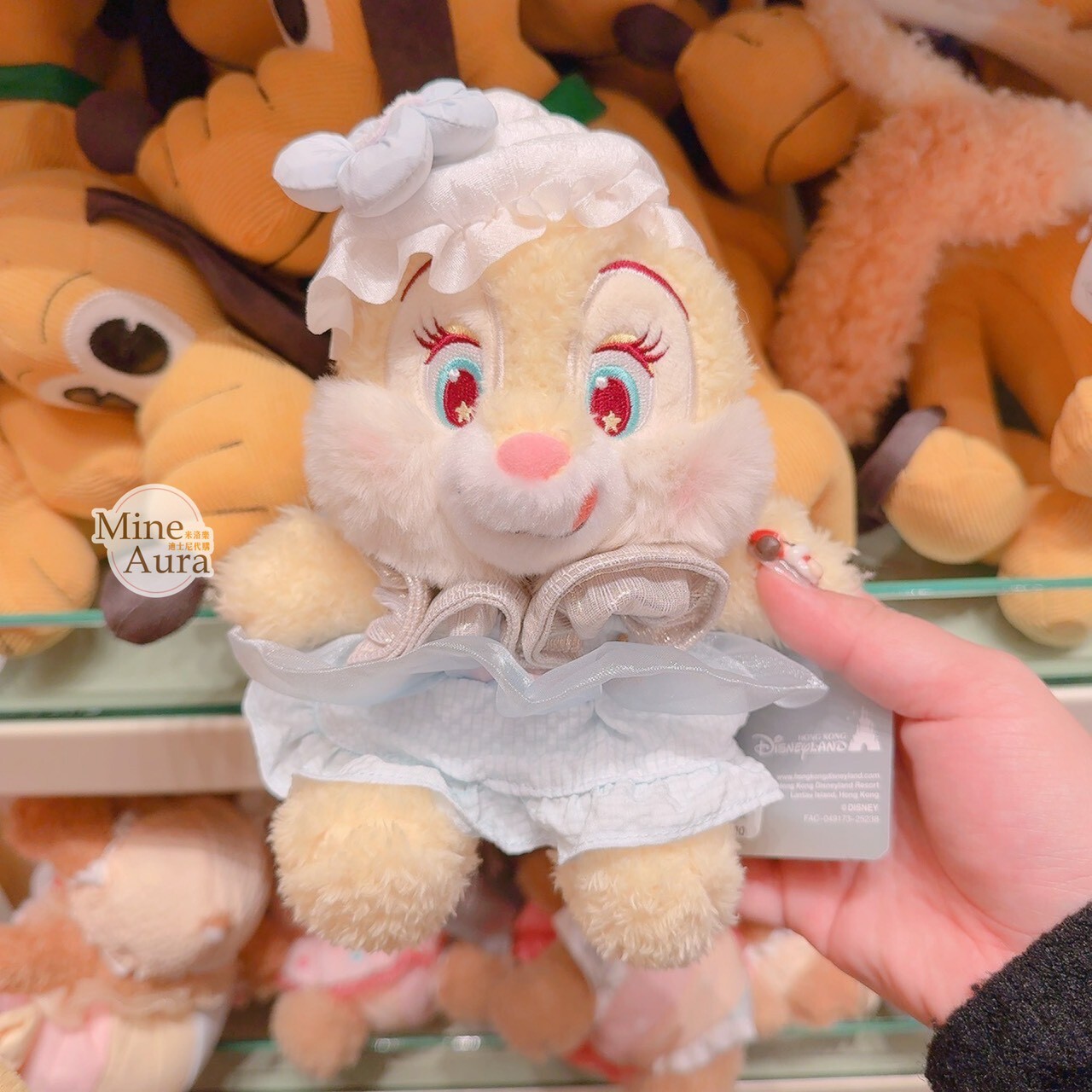 克莉絲 Clarice 吐舌 表情 娃娃 玩偶 奇奇蒂蒂 Chip 'n Dale -香港迪士尼樂園