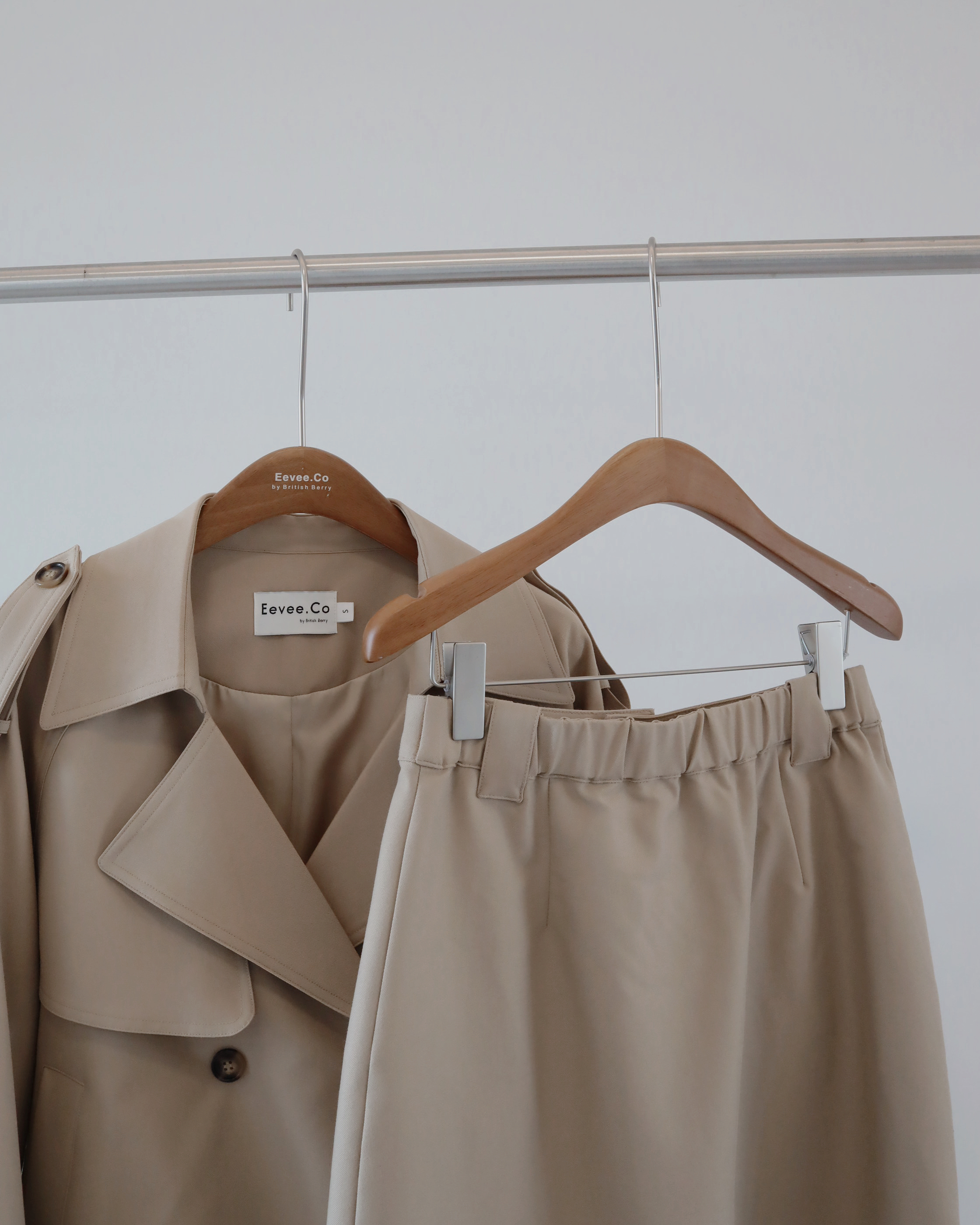 現貨 7331 卡其杏 Trench Skirt